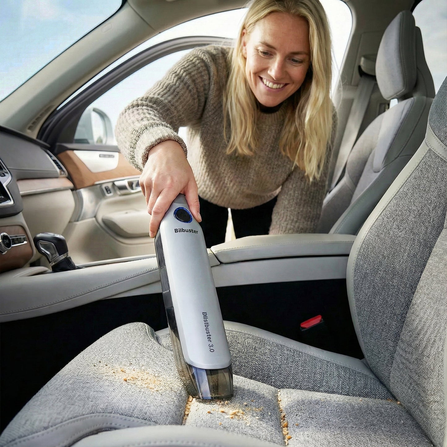 StøvBuster™ 3.0 - Tar bort djurhår, sand och smulor på mindre än 10 minuter.